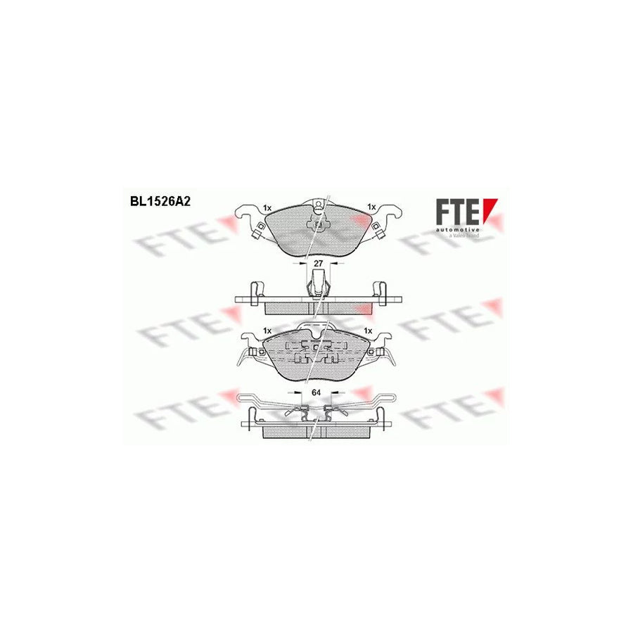 FTE Bl1526A2 Brake Pad Set