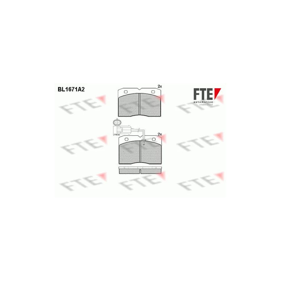 FTE Bl1671A2 Brake Pad Set for Iveco Daily