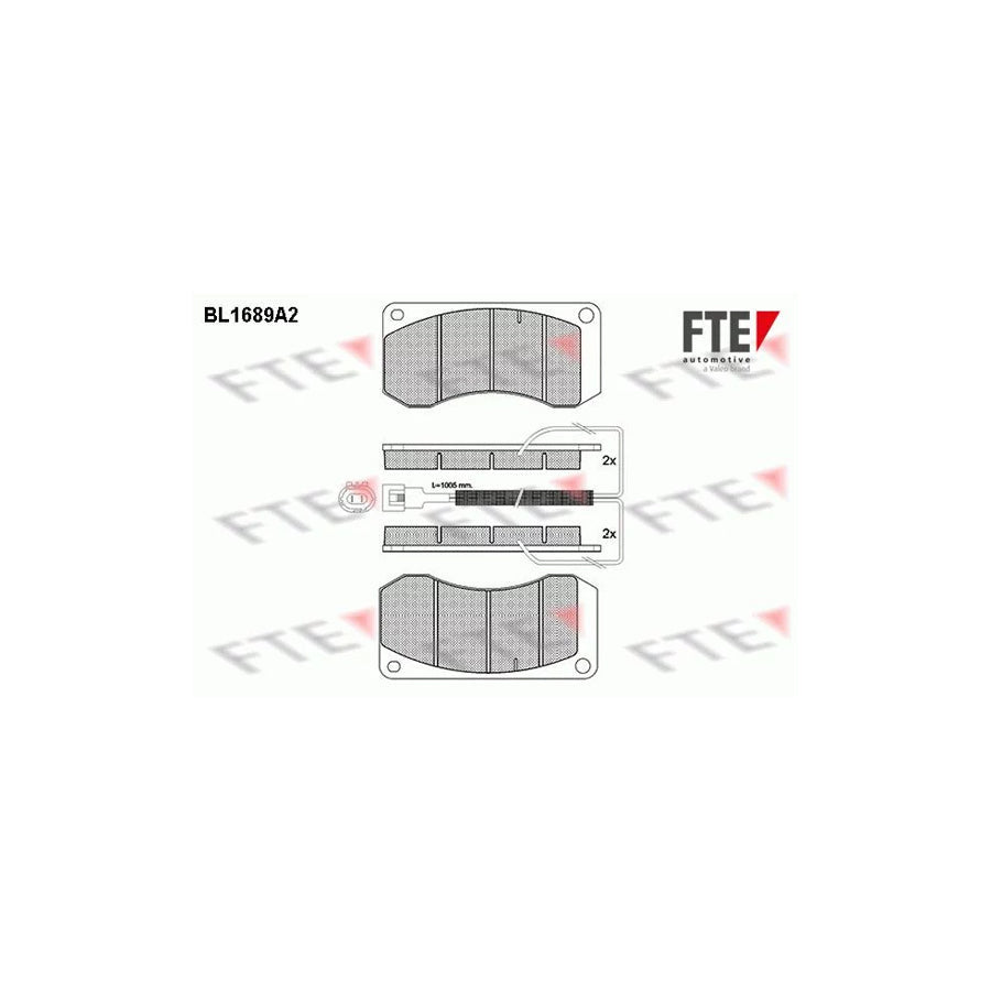 FTE Bl1689A2 Brake Pad Set
