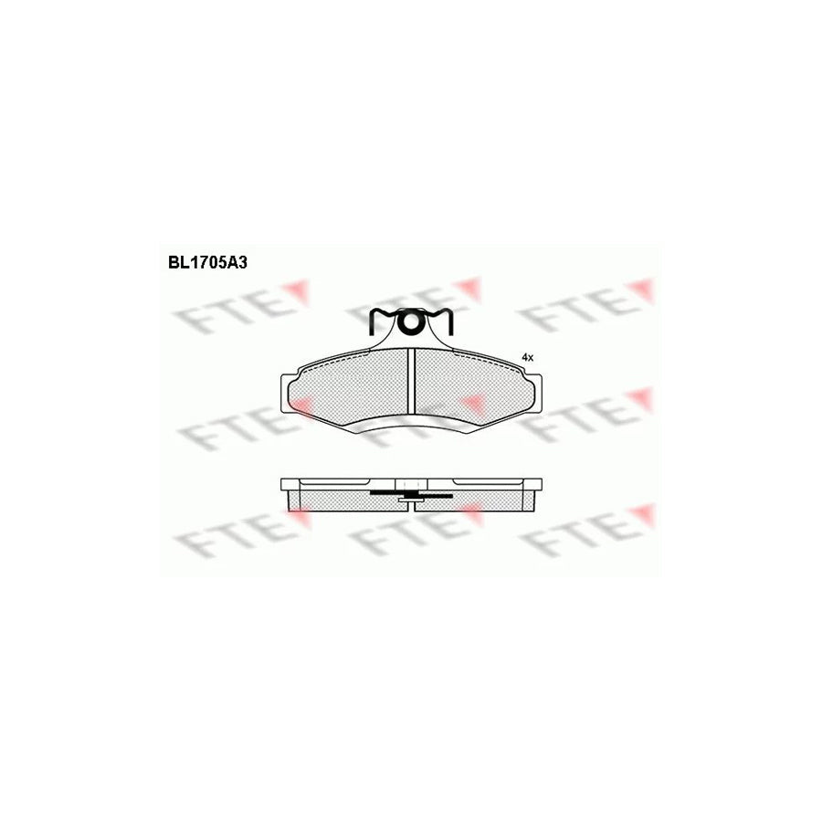 FTE Bl1705A3 Brake Pad Set