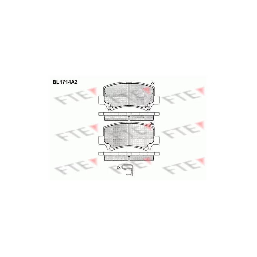 FTE Bl1714A2 Brake Pad Set for Suzuki Wagon R I Hatchback (Em)