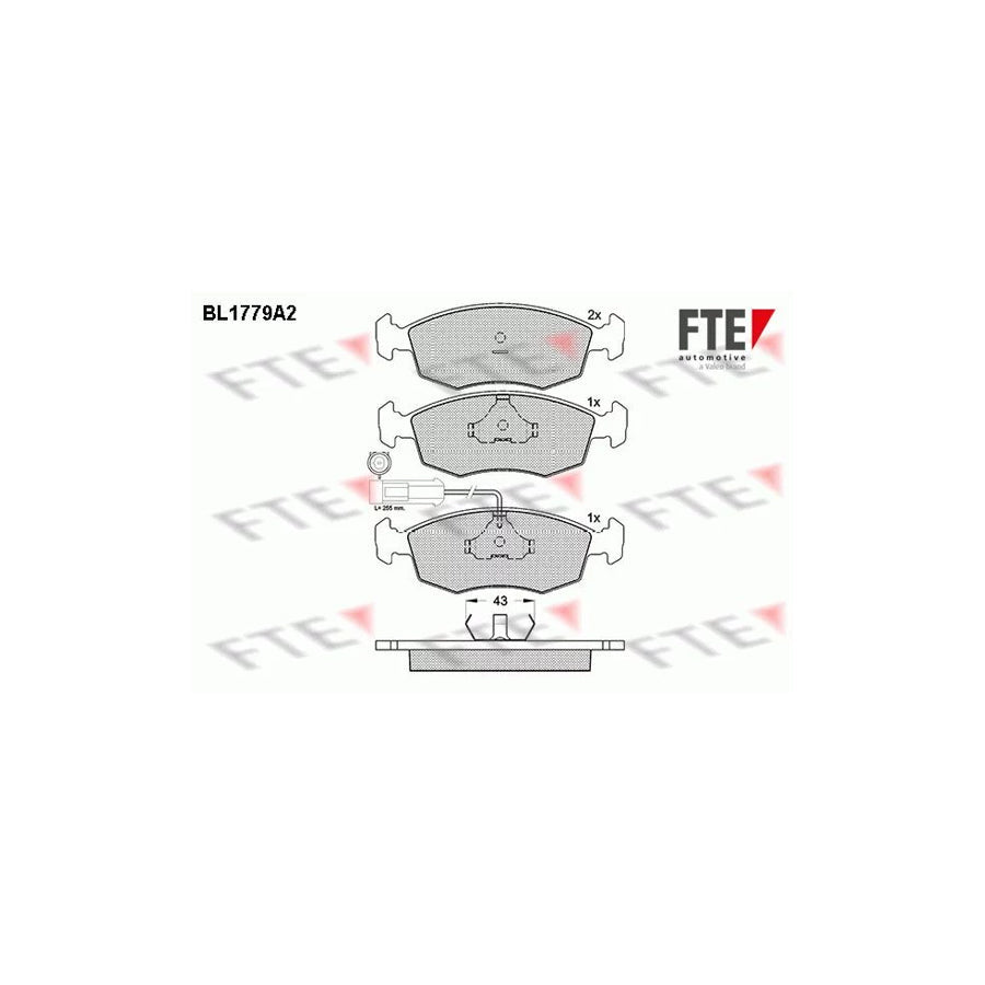 FTE Bl1779A2 Brake Pad Set
