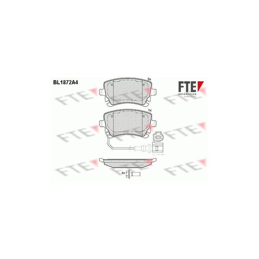 FTE Bl1872A4 Brake Pad Set