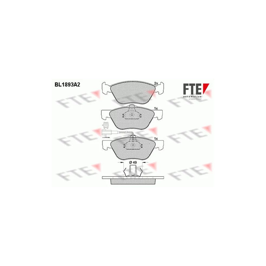 FTE Bl1893A2 Brake Pad Set