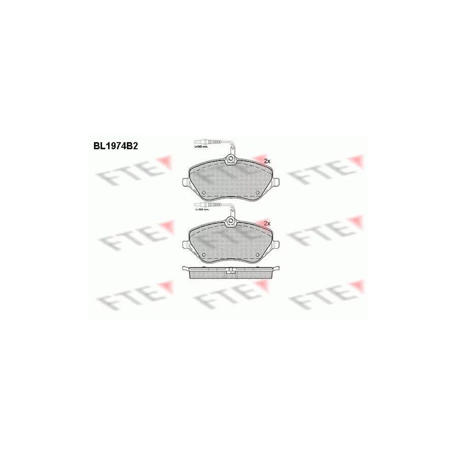 FTE Bl1974B2 Brake Pad Set
