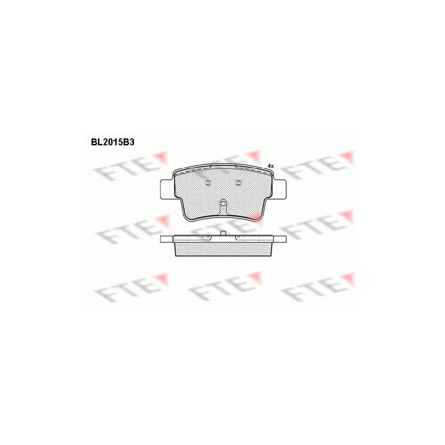 FTE Bl2015B3 Brake Pad Set