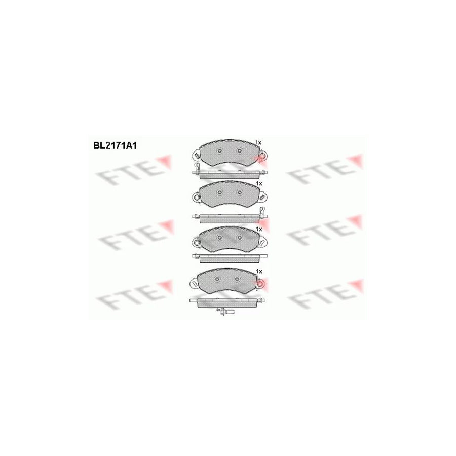 FTE Bl2171A1 Brake Pad Set for LDV Maxus