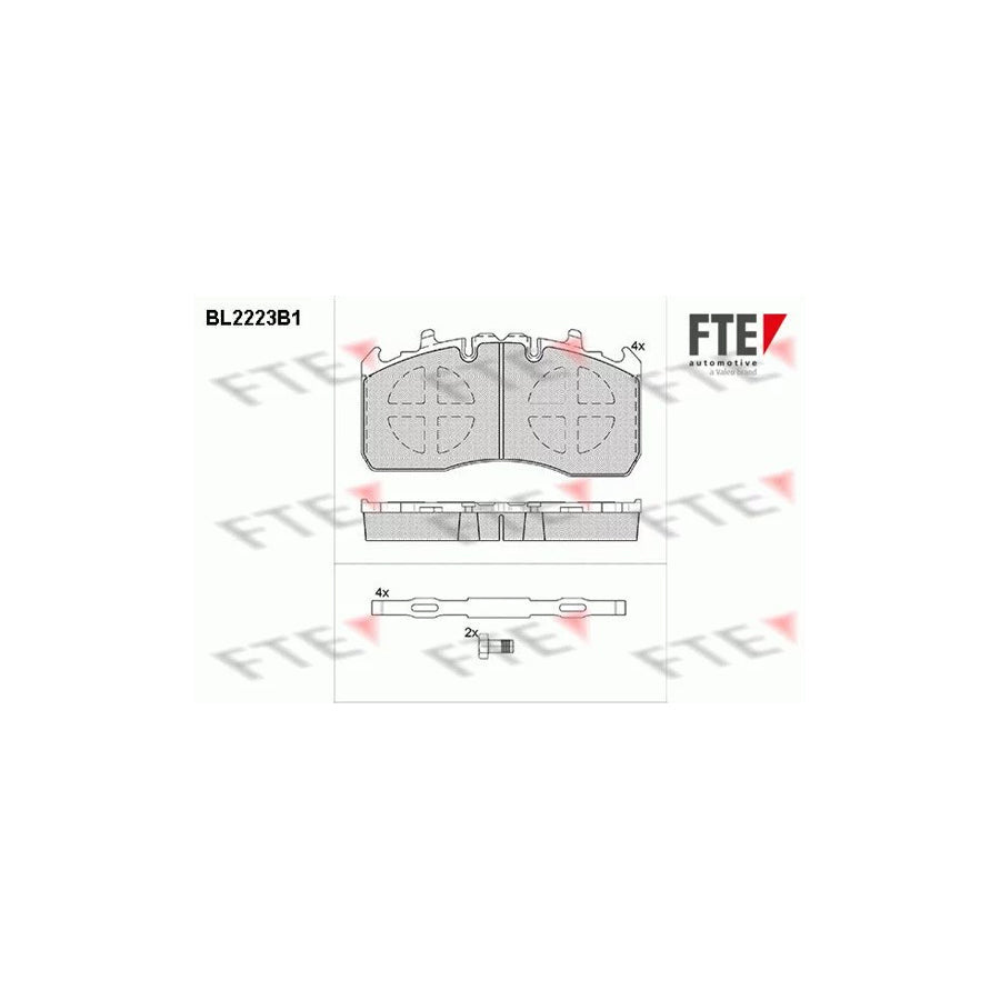 FTE Bl2223B1 Brake Pad Set