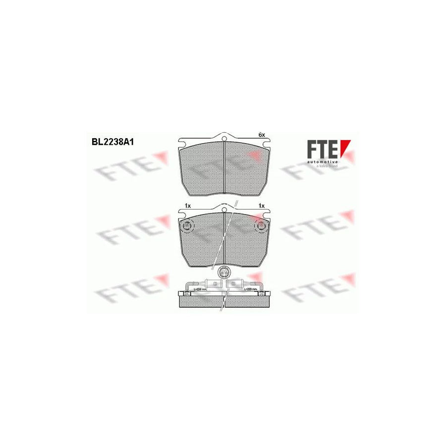 FTE Bl2238A1 Brake Pad Set