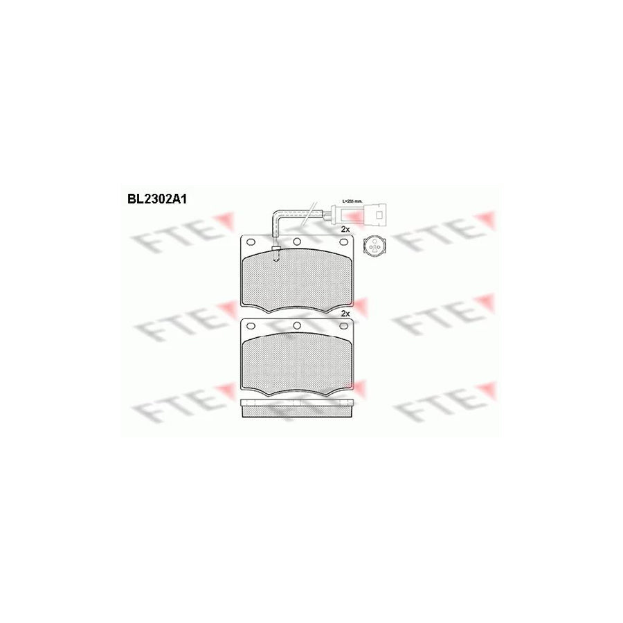FTE Bl2302A1 Brake Pad Set for Ford Granada