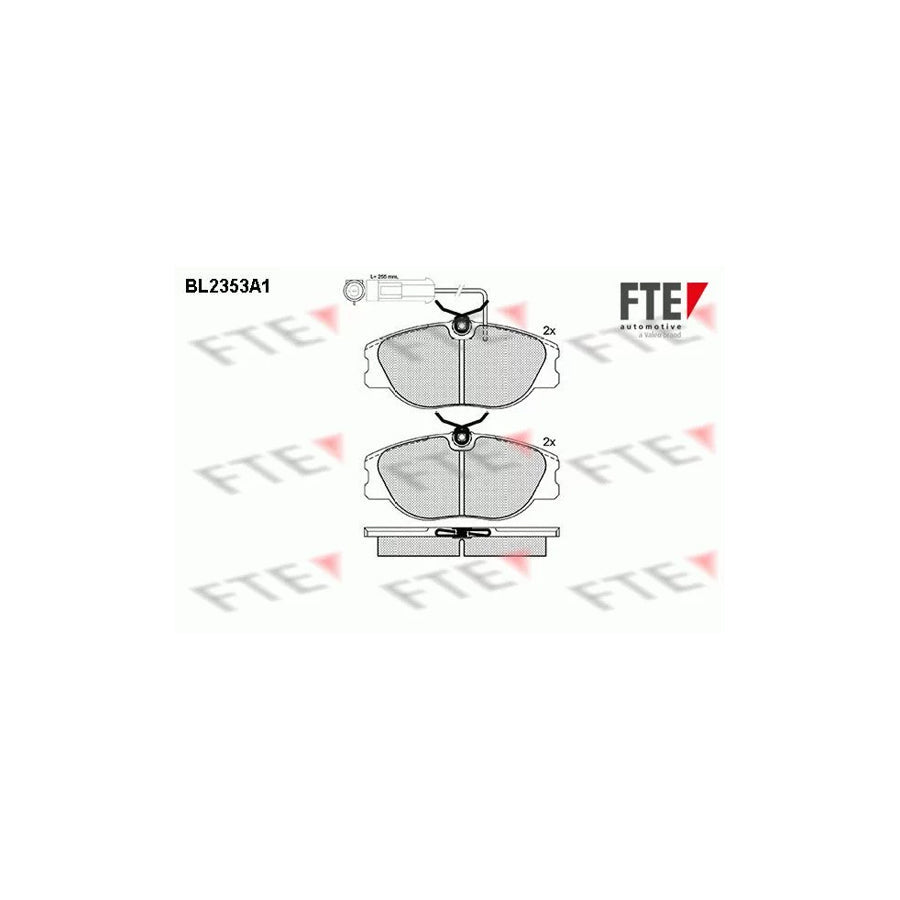 FTE Bl2353A1 Brake Pad Set
