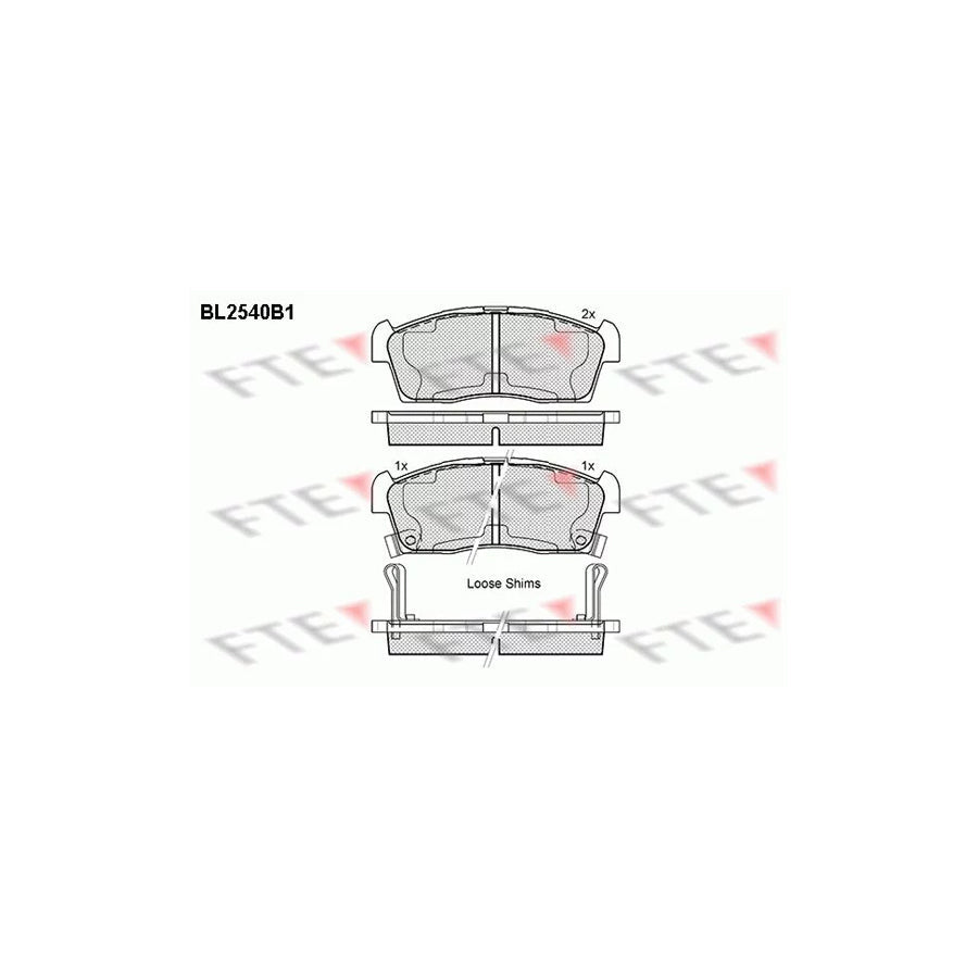 FTE Bl2540B1 Brake Pad Set