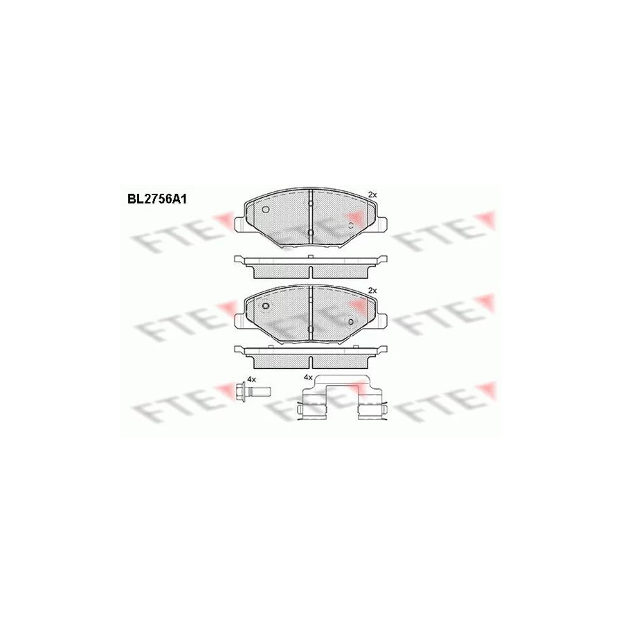 FTE Bl2756A1 Brake Pad Set