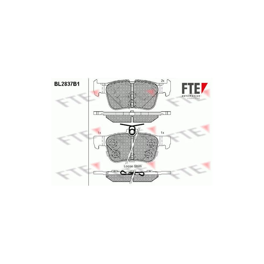 FTE Bl2837B1 Brake Pad Set