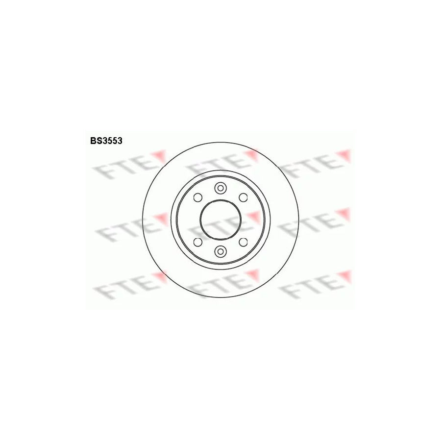 FTE Bs3553 Brake Disc for Renault 21