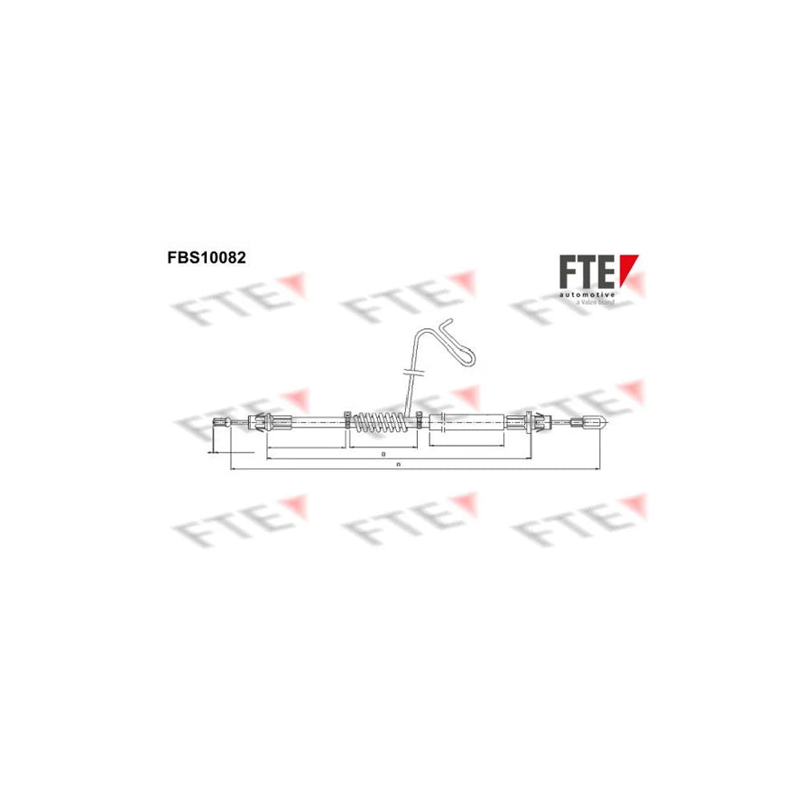 FTE Fbs10082 Hand Brake Cable for Ford Transit Mk6 Platform / Chassis (V347, V348)