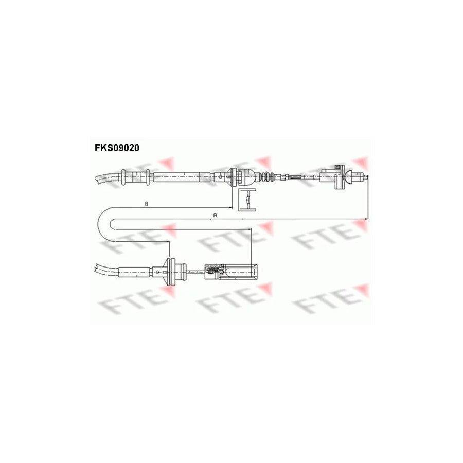 FTE Fks09020 Clutch Cable