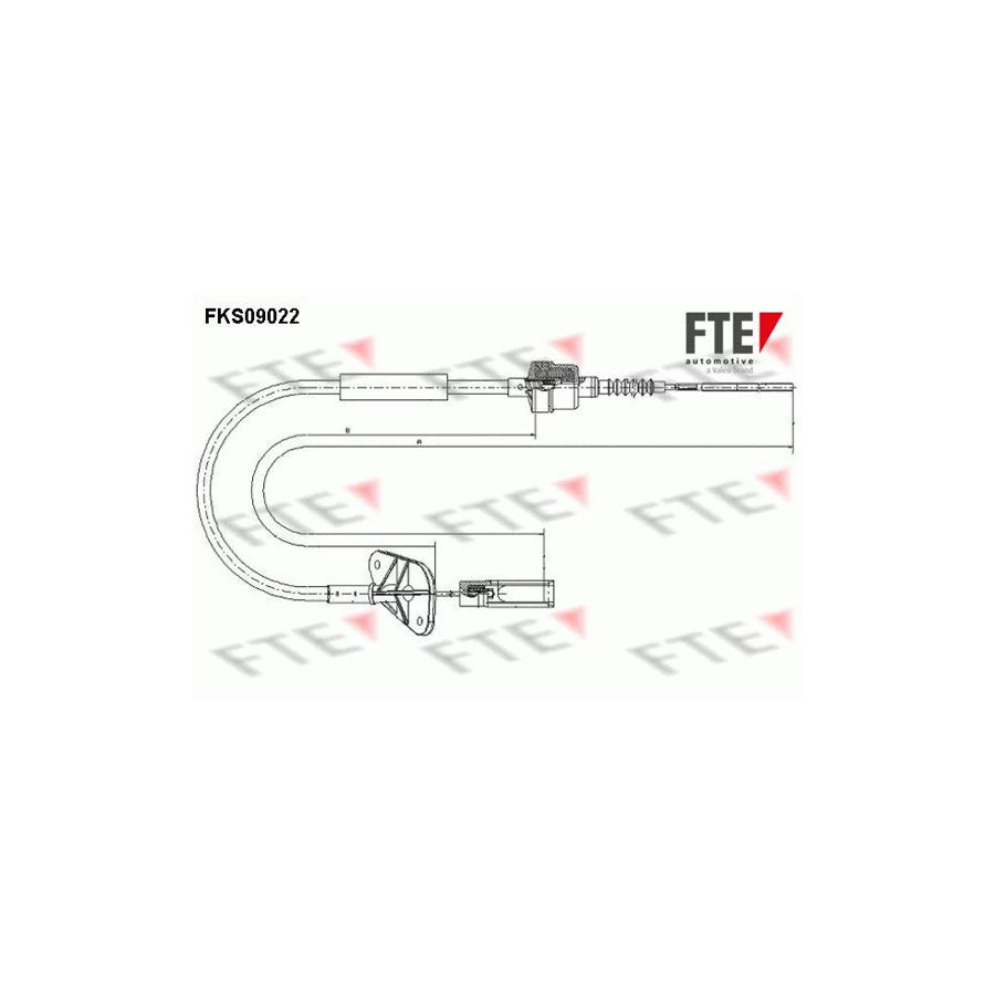 FTE Fks09022 Clutch Cable
