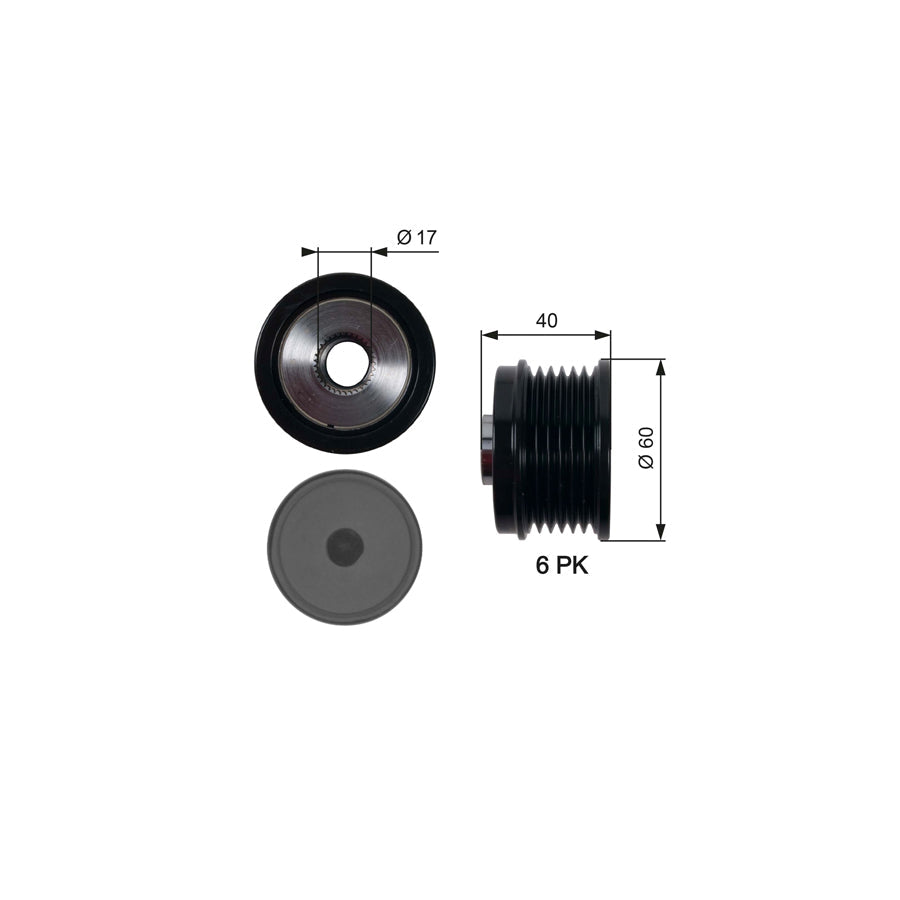 Gates OAP7153 Alternator Freewheel Clutch