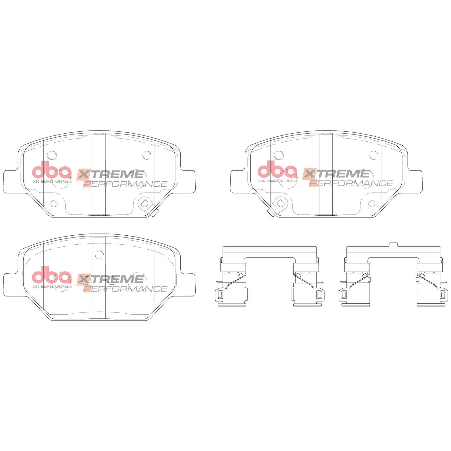 DBA DB15017XP High Performance Brake Pad Set