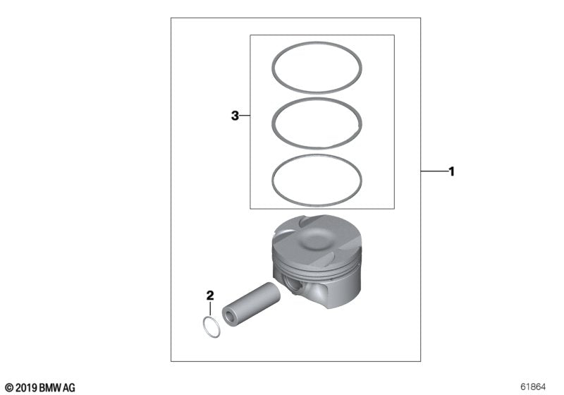 Genuine BMW 11257534552 E81 E87 E91 Snap Ring 20X1,6 (Inc. 316ti, 328i & 630i) | ML Performance US Car Parts