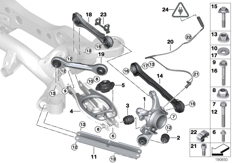 Genuine BMW 33322406289 Repair Kit, Control Arm, Left VALUE LINE | ML Performance US Car Parts