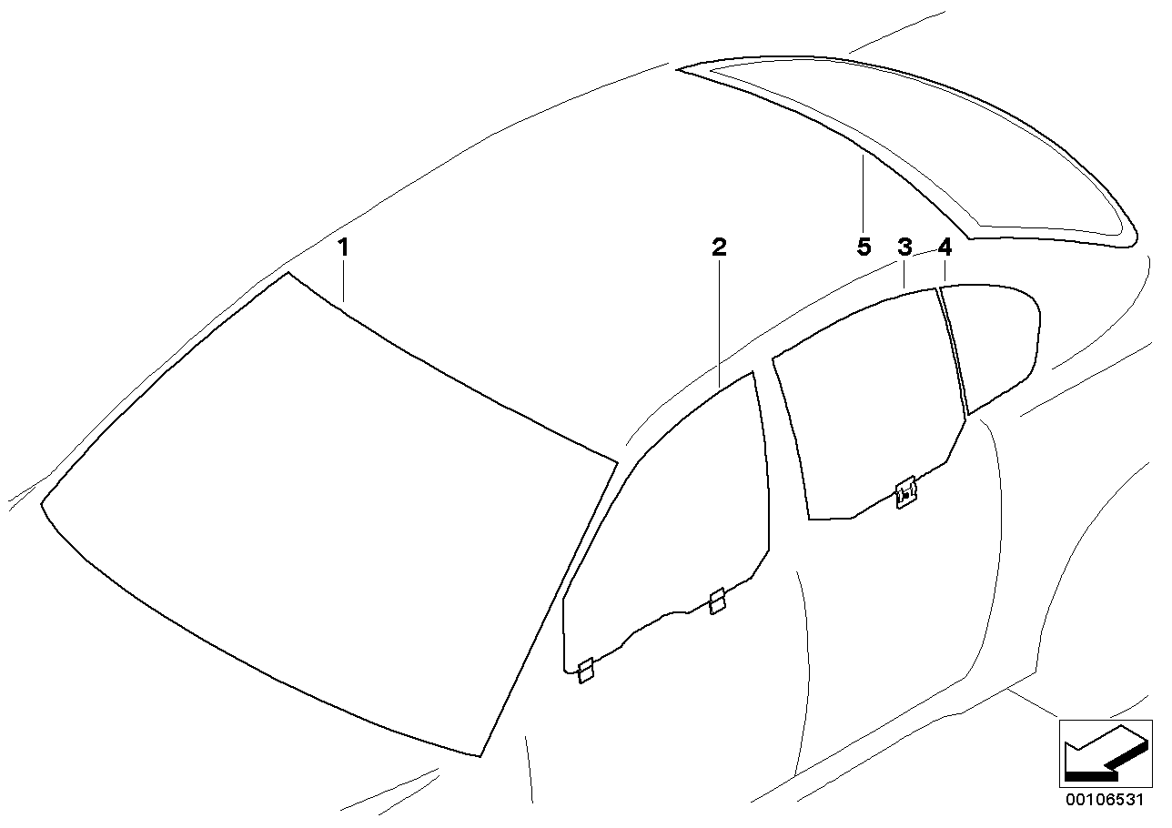 Genuine BMW 51317177297 Green Windshield | ML Performance US Car Parts