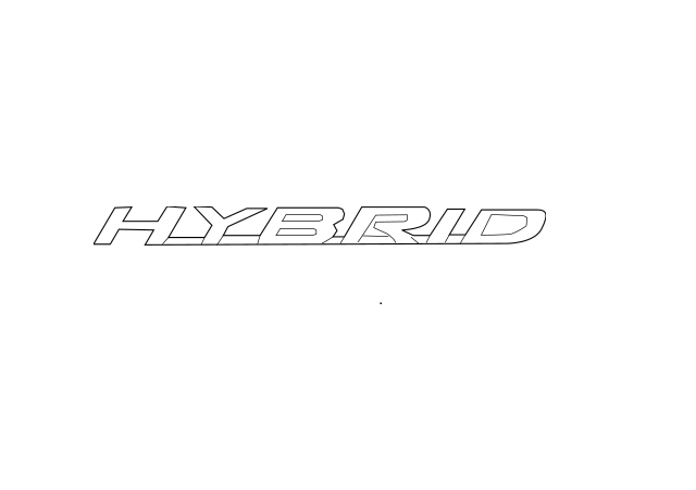 Genuine Lexus 75473-33080 ES Phase 1 Offside Hybrid Badge
