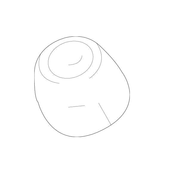 Genuine Lexus 85354-53021 IS Phase 3 N/S Headlamp Washer Jet Cover