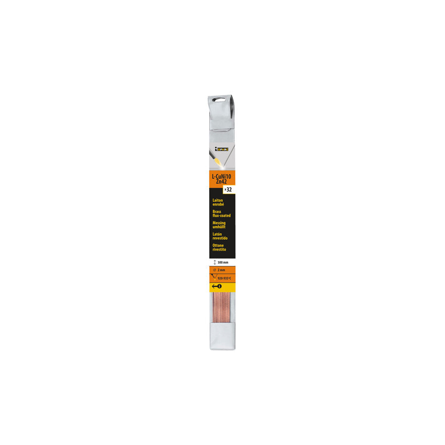 Gys 047815 32 Brazing Rods Flux Coated Brass Ø 2Mm - L. 500Mm - Blister 0.5Kg Welding Consumables