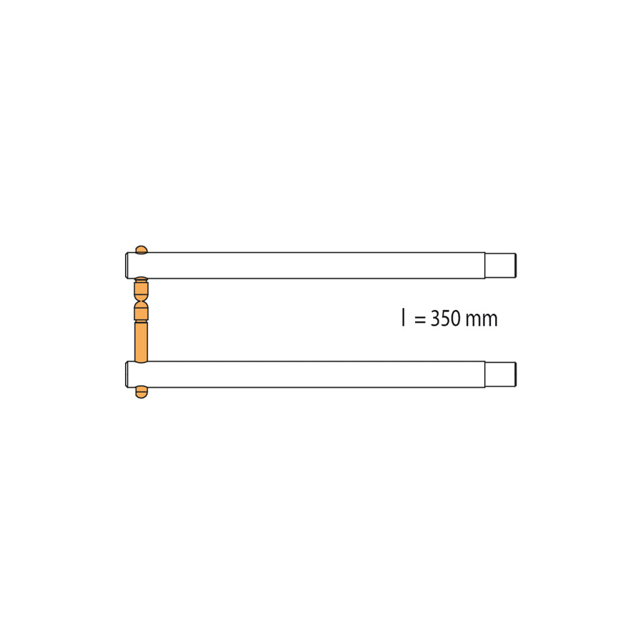 Gys 047914 Portaspot 230 Px4 Double Arm - Offset Electrode (350Mm) Car Body Accessories
