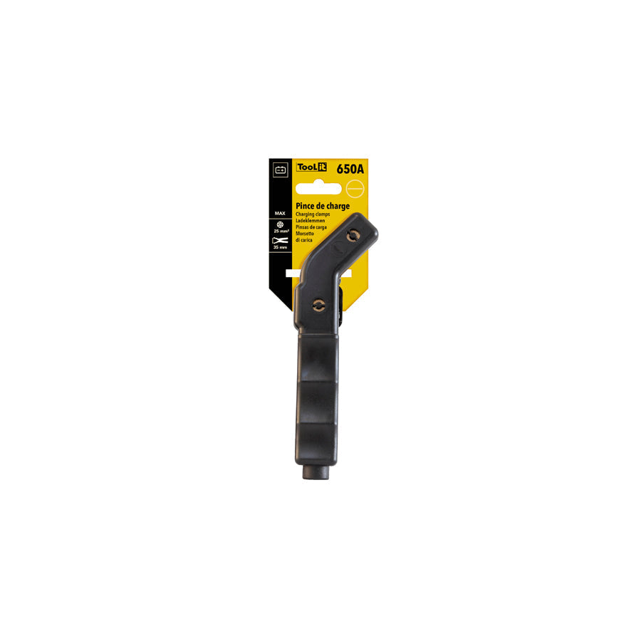 Gys 055544 Curved Insulated Clamp 650A Black - On Card Charger Accessories