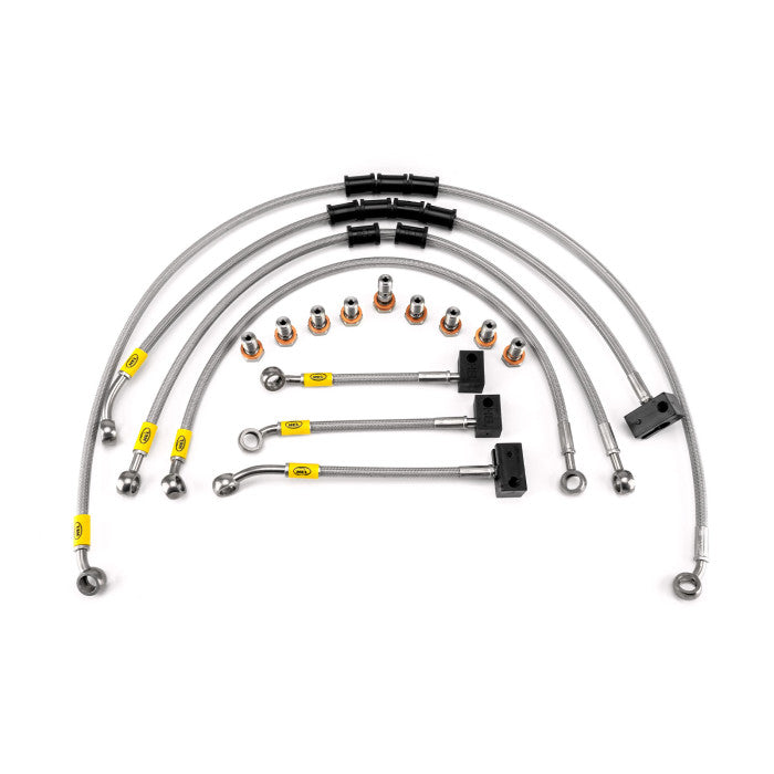 HEL Performance HBF9902 Flexible ABS Replacement Brake Lines Stainless Steel Braided