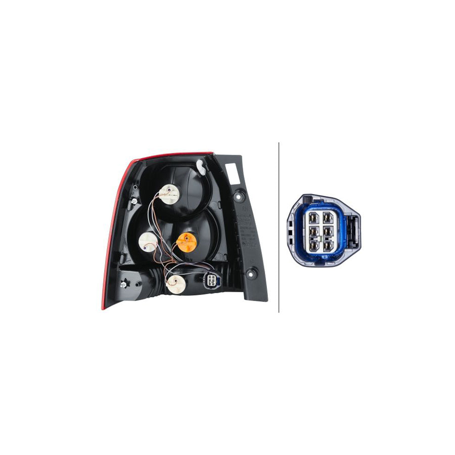 Hella 2SK 354 035-021 Rear Light For Land Rover Freelander