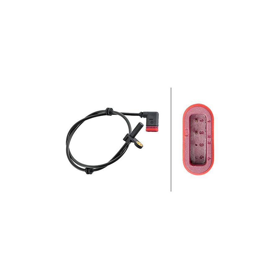 Hella 6PU 230 048-211 Abs Sensor Suitable For Mercedes-Benz S-Class