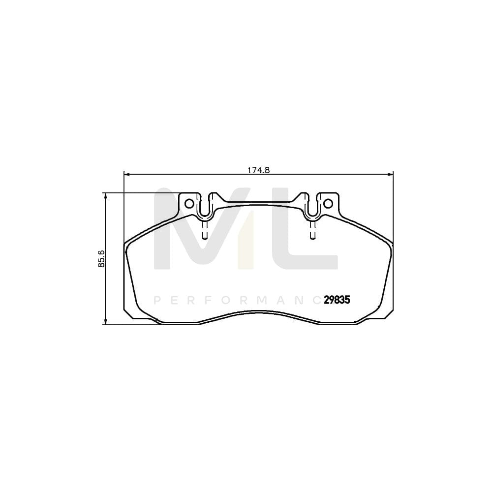 Hella 8DB 355 005-311 Brake Pad Set Prepared For Wear Indicator