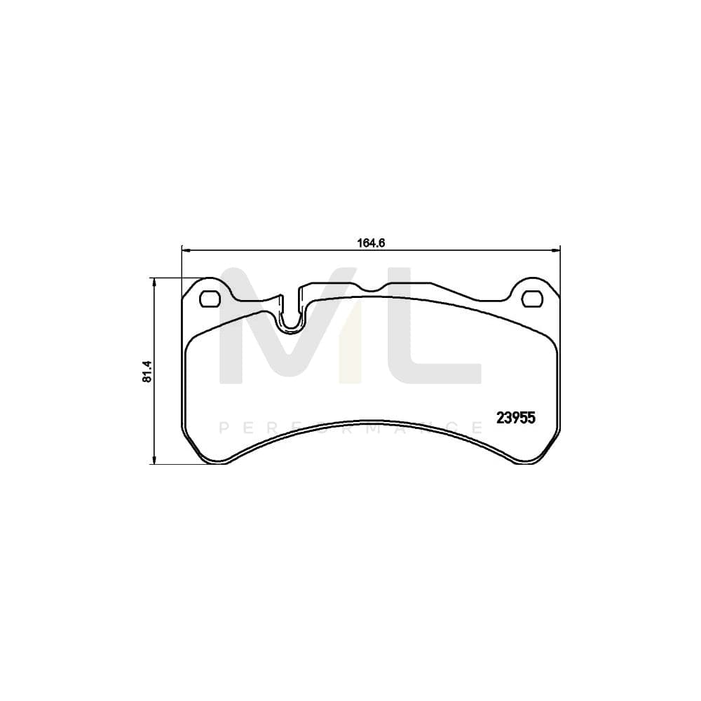 Hella 8DB 355 019-521 Brake Pad Set Prepared For Wear Indicator