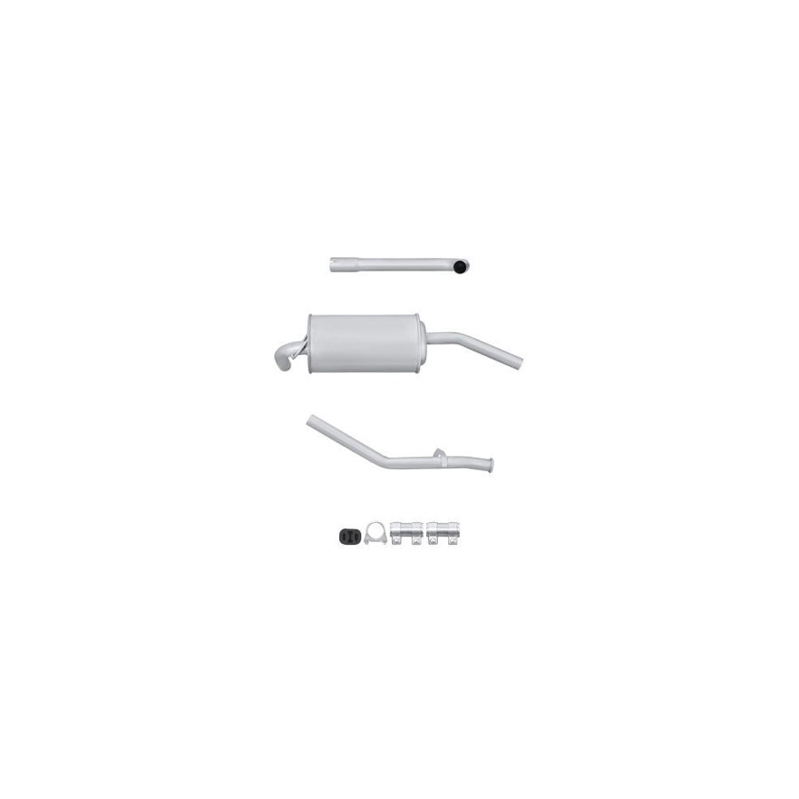 Hella 8LD 366 028-531 Rear Silencer For Fiat Uno Hatchback (146)
