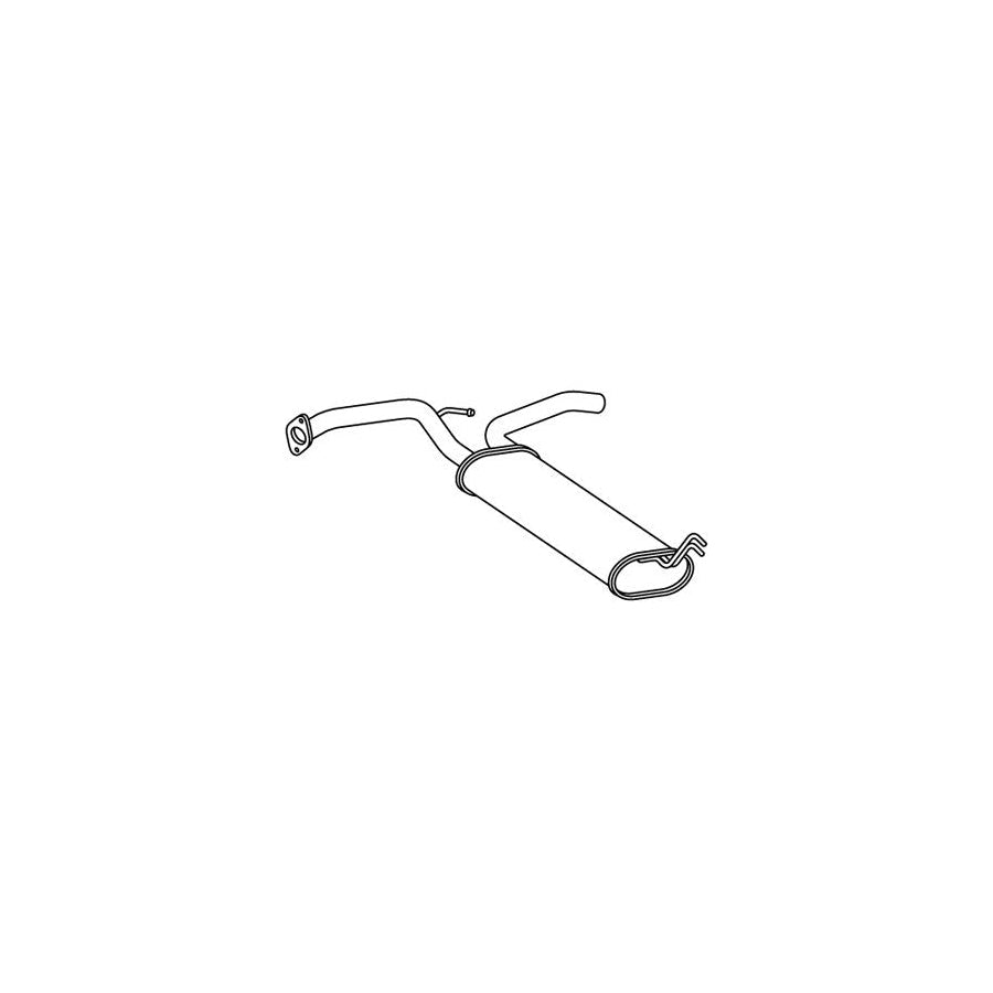 Hella 8LD 366 032-261 Rear Silencer