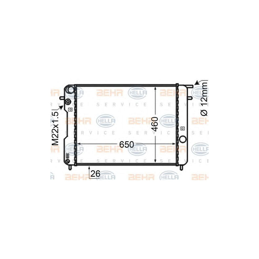 Hella 8MK 376 704-751 Engine Radiator