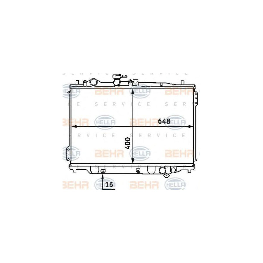 Hella 8MK 376 707-421 Engine Radiator