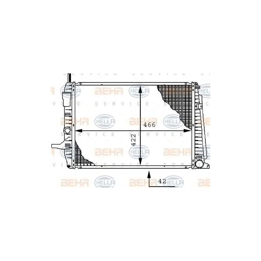 Hella 8MK 376 712-561 Engine Radiator
