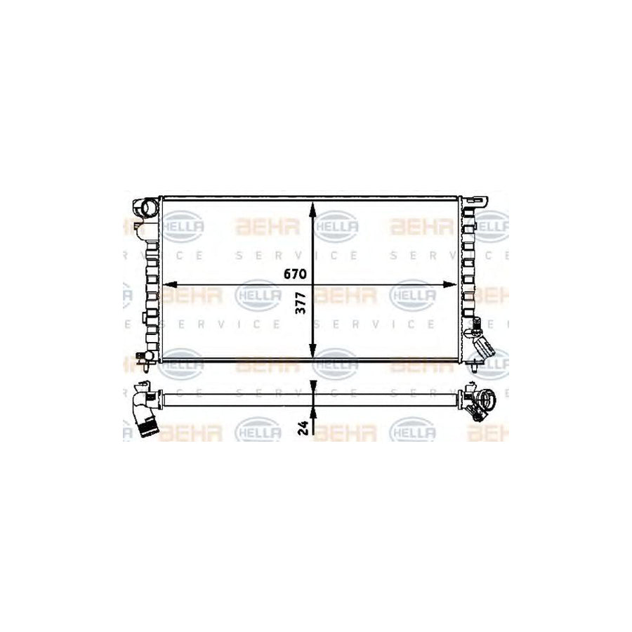 Hella 8MK 376 717-631 Engine Radiator