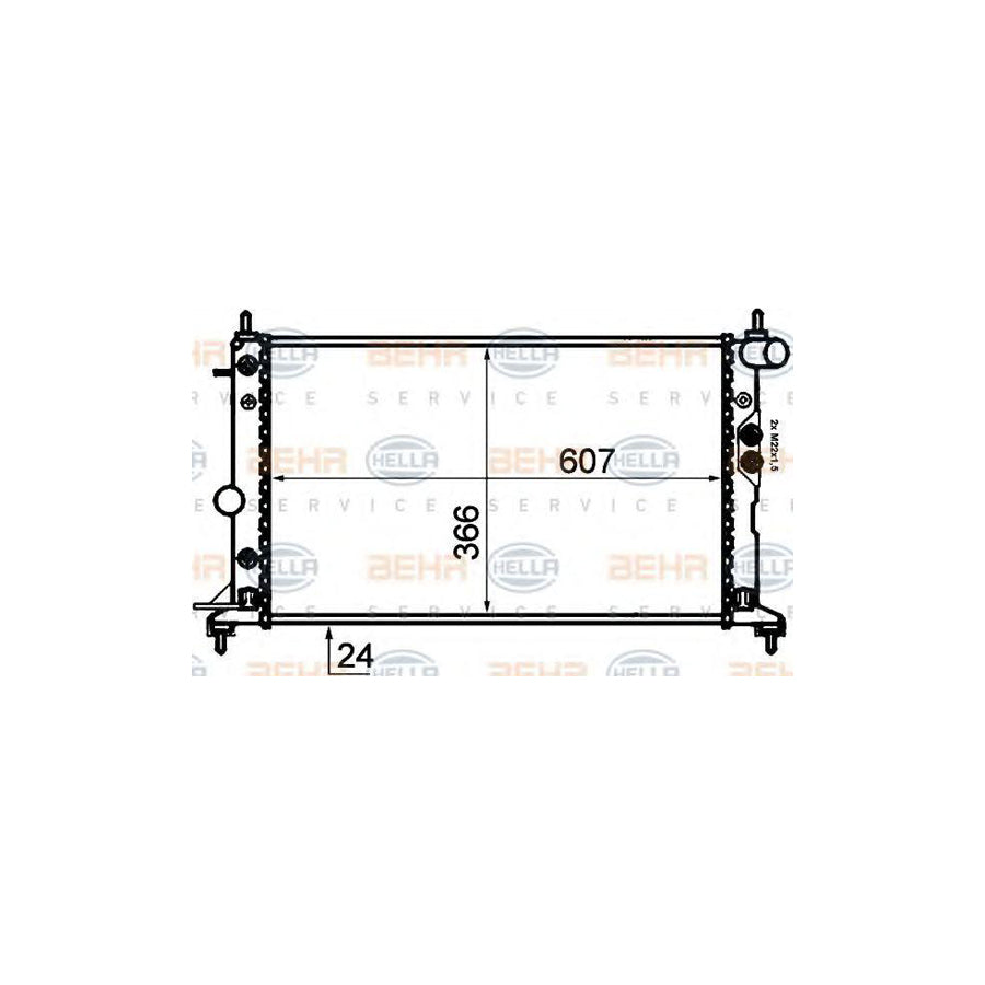 Hella 8MK 376 718-711 Engine Radiator