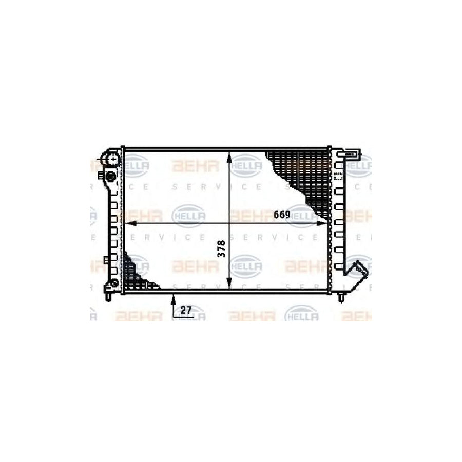 Hella 8MK 376 720-241 Engine Radiator
