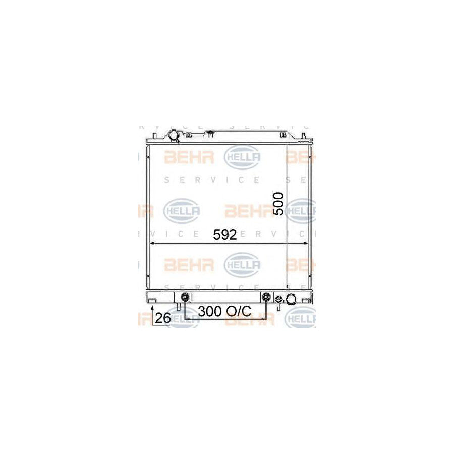 Hella 8MK 376 724-761 Engine Radiator