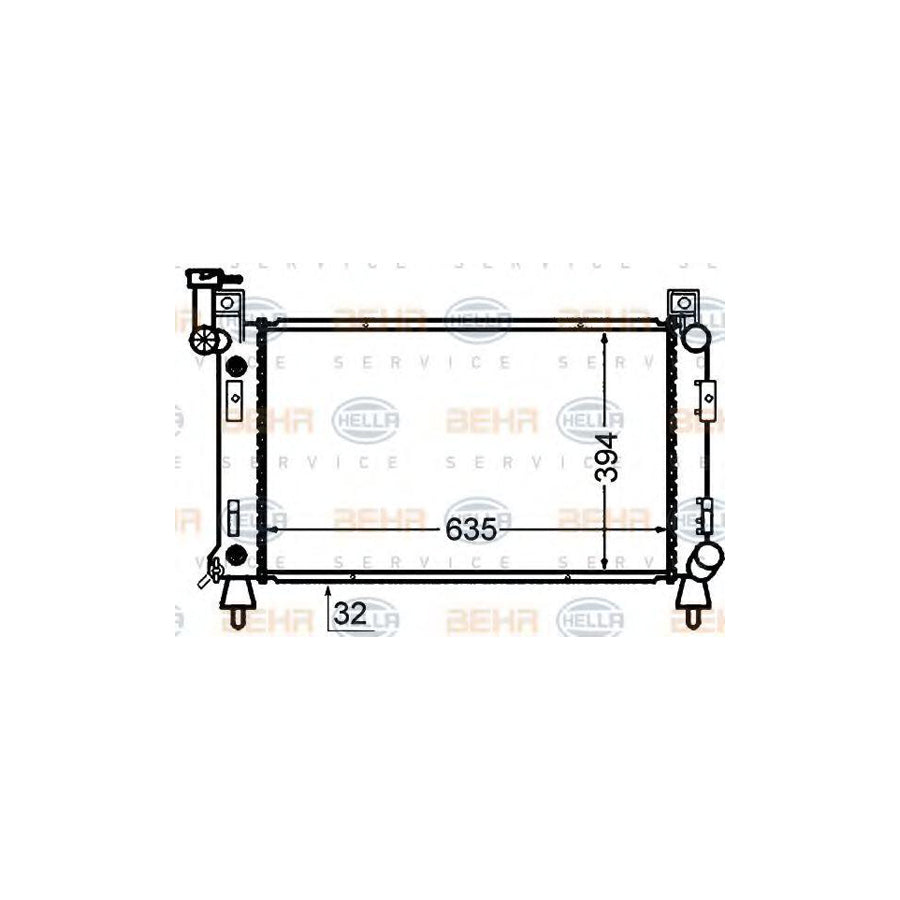 Hella 8MK 376 766-561 Engine Radiator