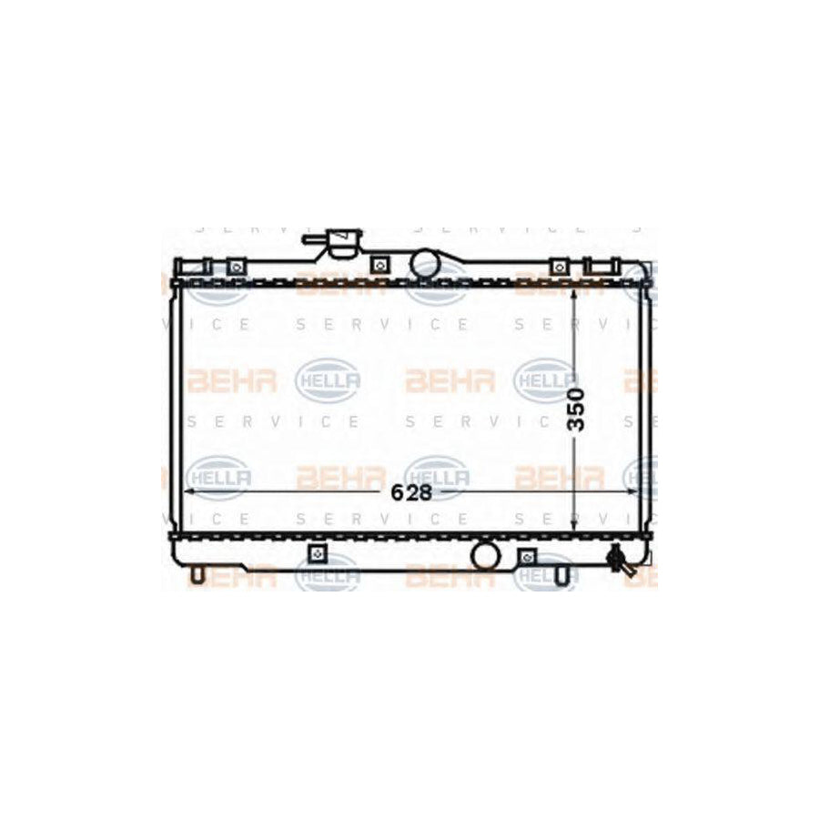 Hella 8MK 376 773-561 Engine Radiator For Toyota Corolla VIII Estate (E110)