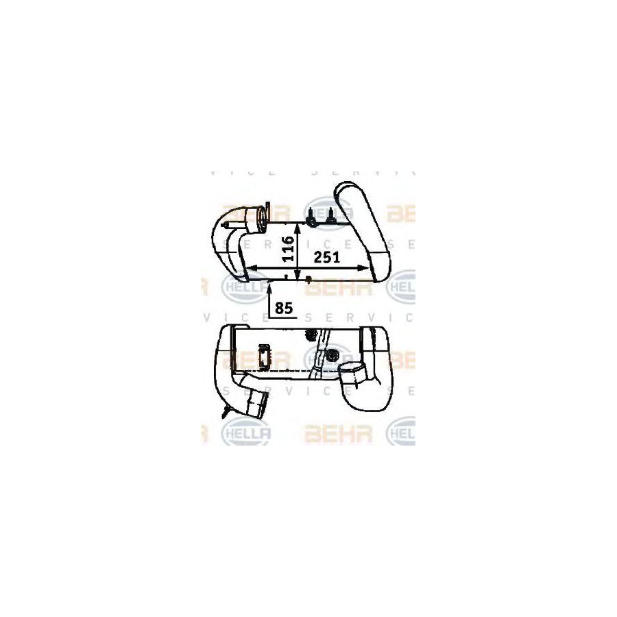 Hella 8ML 376 723-271 Intercooler