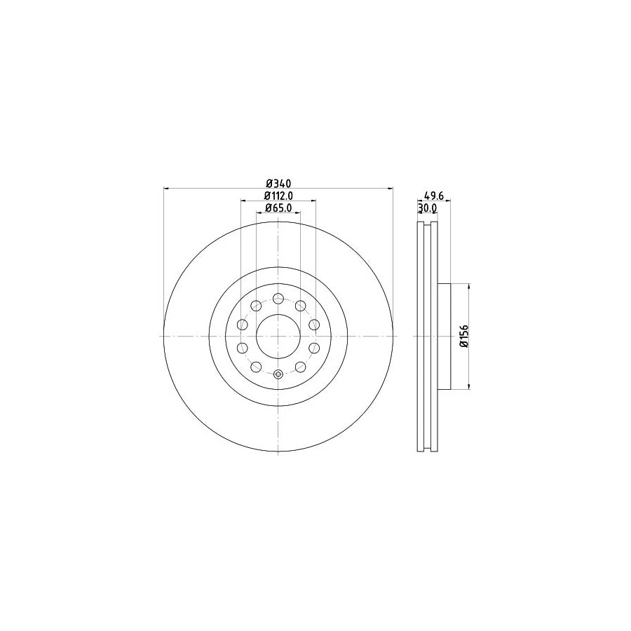 Hella 8MP 376 803-131 Water Pump For BMW 7 (E38)